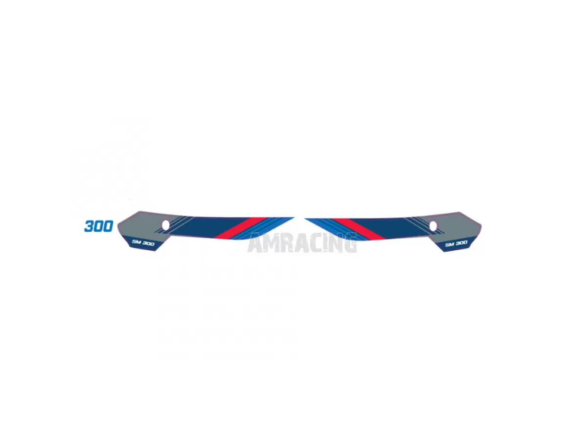 KIT DE ADHESIVOS LATERALES PUERTA NÚMERO 2T SM 300 TM MOTO MY26